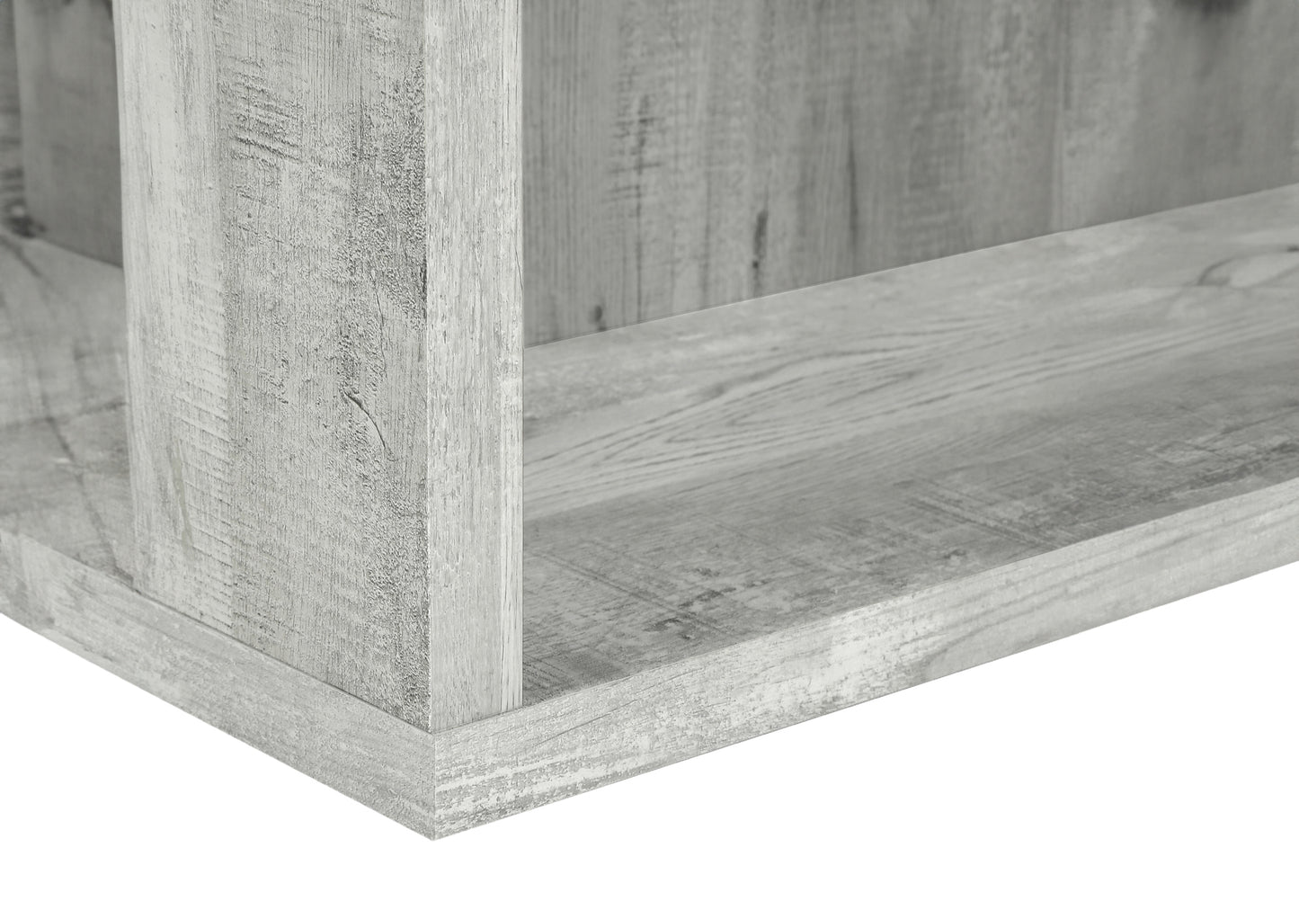 Bookshelf, Bookcase, Etagere, 5 Tier, 48"h, Office, Bedroom, Grey Laminate, Contemporary, Modern