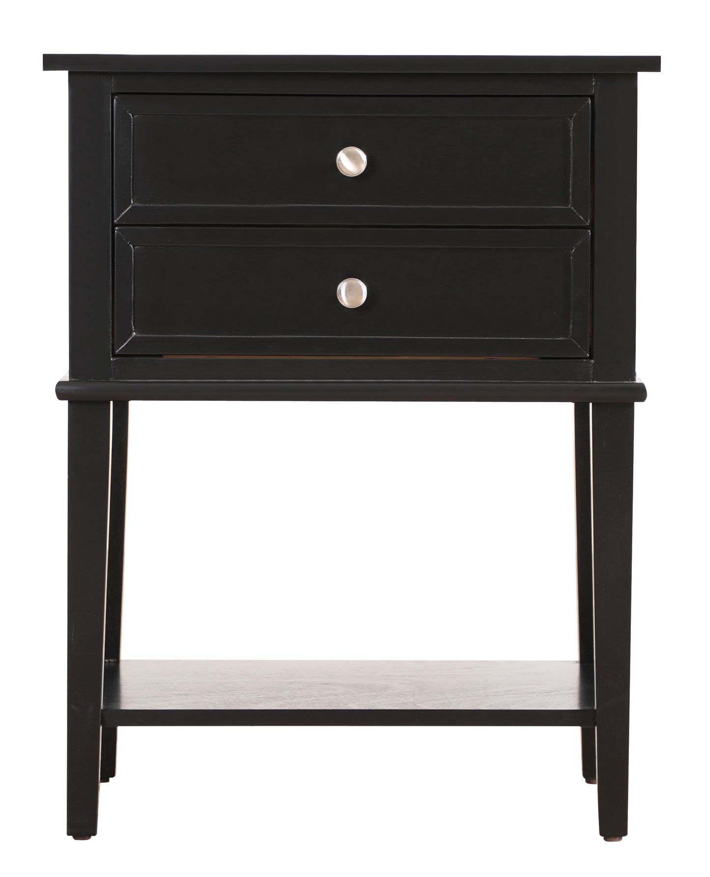 Sleek Black Minimalist Nightstand