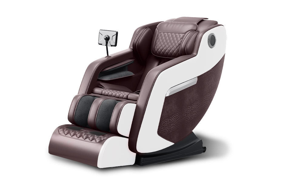 Massage Chair,Full Body Zero Gravity Recliner with Bluetooth, Hip Heating, Foot Massage and Air Massage System for Home Office, for mom/dad (Brown)