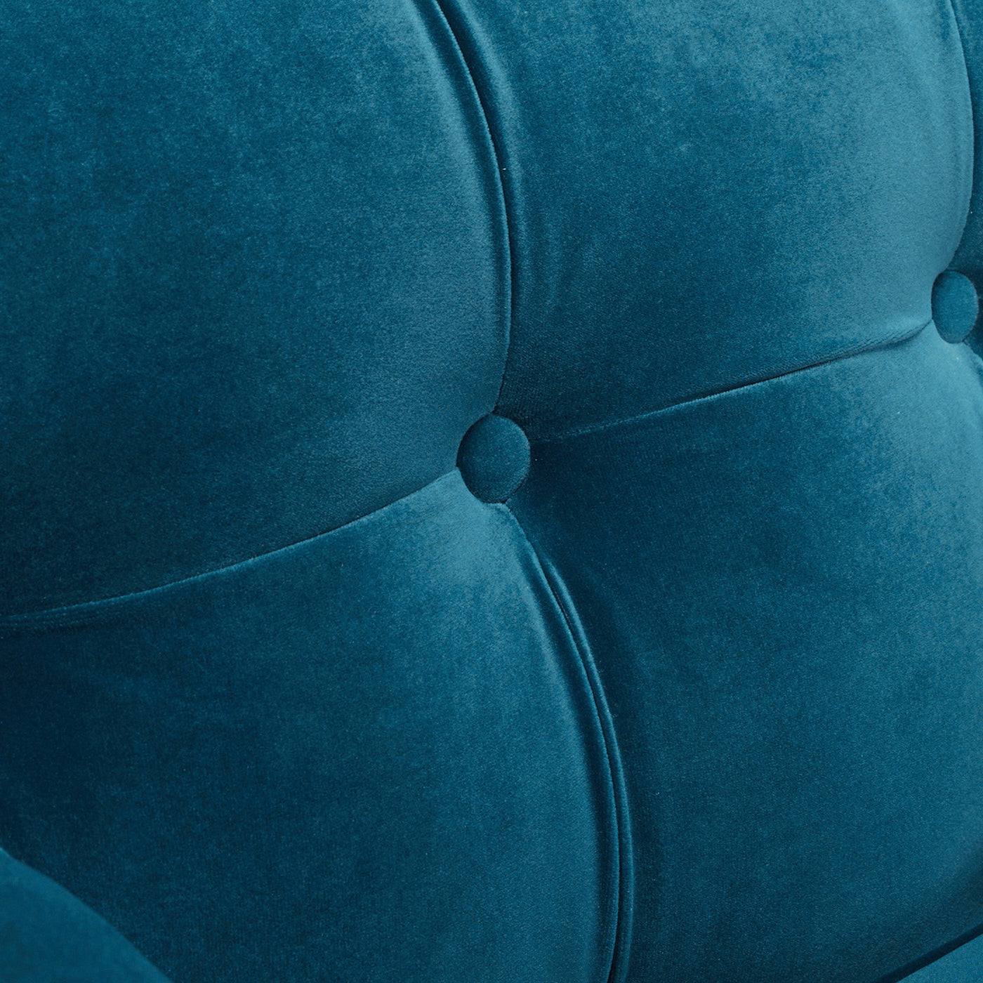 Jack 84" Modern Tuxedo Tufted Sofa, Satin Teal Blue Velvet