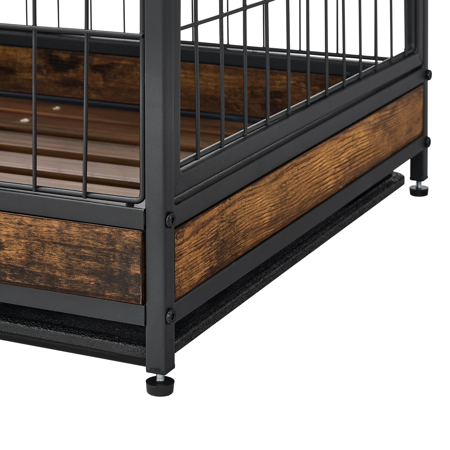 Furniture Dog Cage Crate with Double Doors ,Rustic Brown,31.5"WX22.64"DX30.59"H