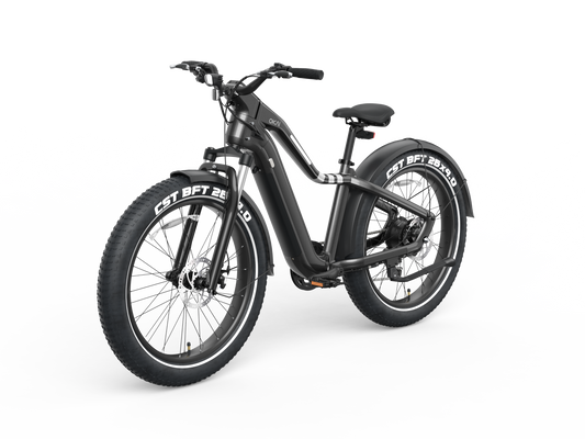 26' Step Over Electric Mountain Bike - Black