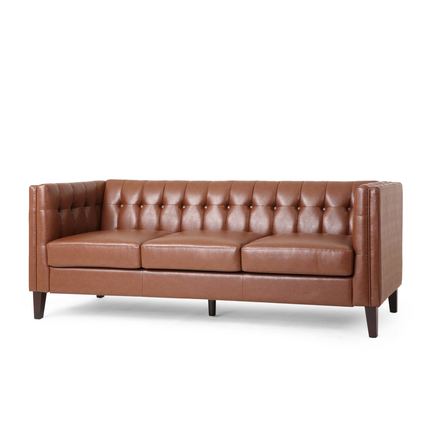 Mirod Comfy 3-seat Sofa with Tufted Back , Modern for Living Room