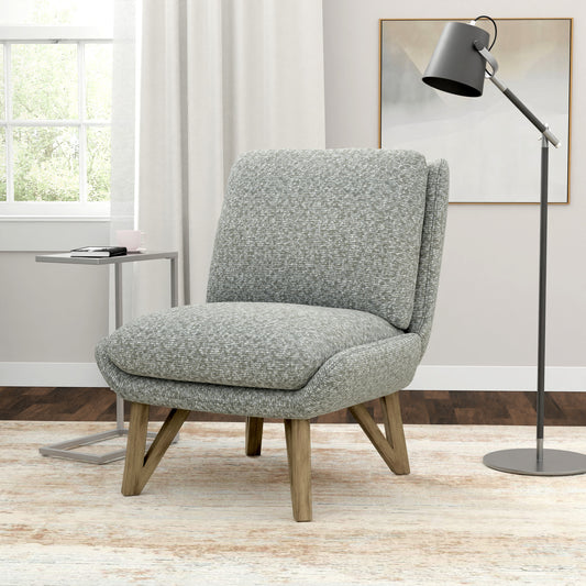 Gray Armless Accent Chair
