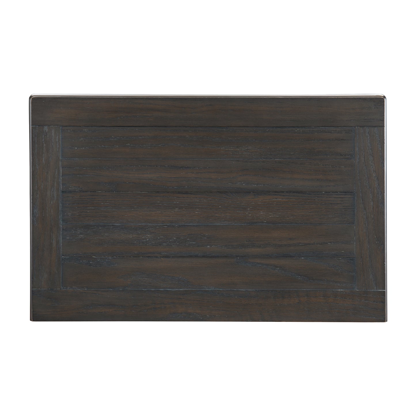 Transitional-Rustic Style Coffee and Antique Gray 2-Drawer Nightstand 1pc Flat Knobs Classic Bedroom Furniture