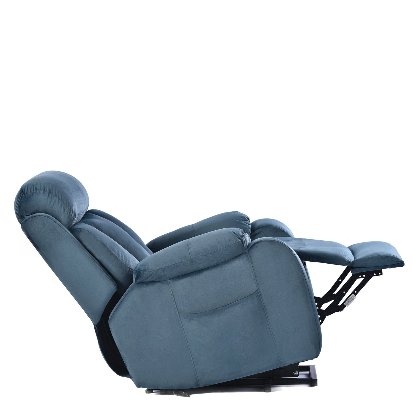 Power Lift Chair Recliner for Elderly with Remote Control,Electric Reclining Sofa,Fabric Power Recliner for Living Room (Navy Blue)