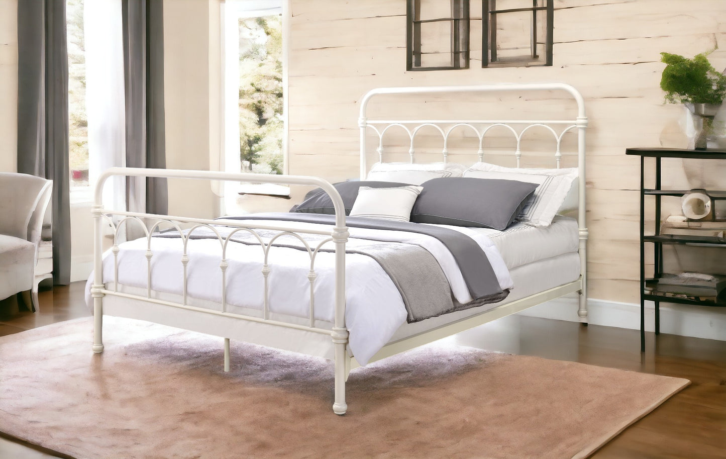 Citron White Finish Full Bed