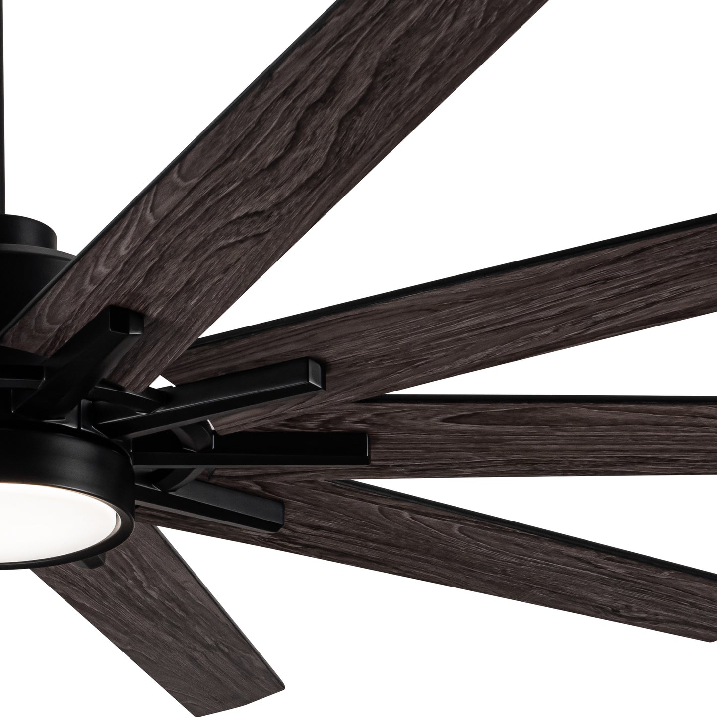 72 in.Integarted LED Large Black Double Finish Ceiling Fan with Remote Control