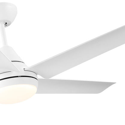 48 In Intergrated LED Ceiling Fan with White ABS Blade