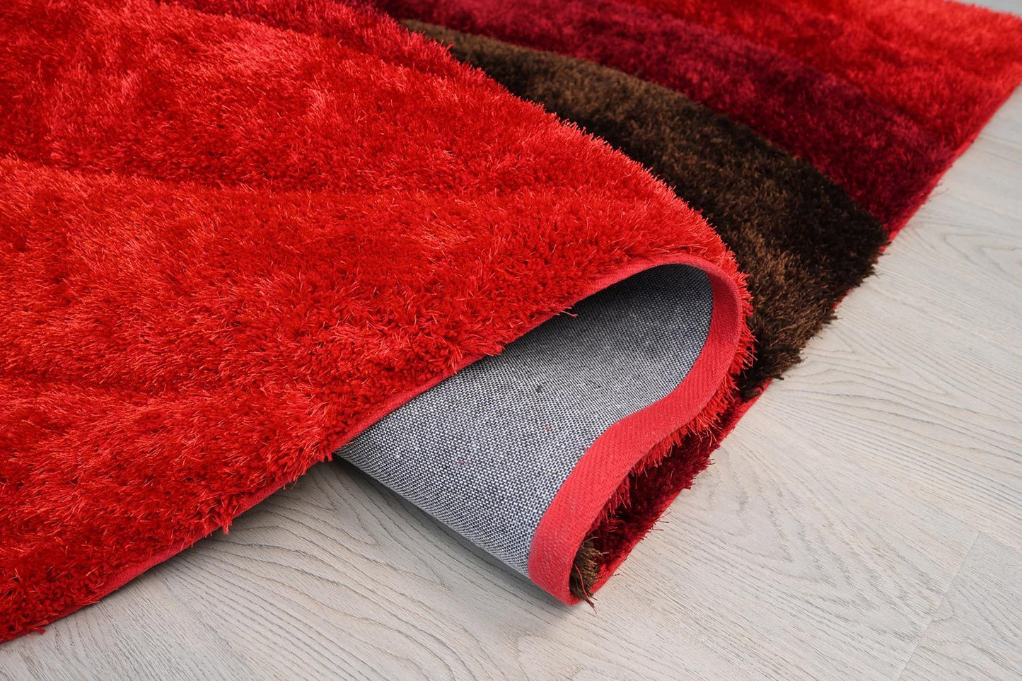 Nina 3D Red Shag Rug