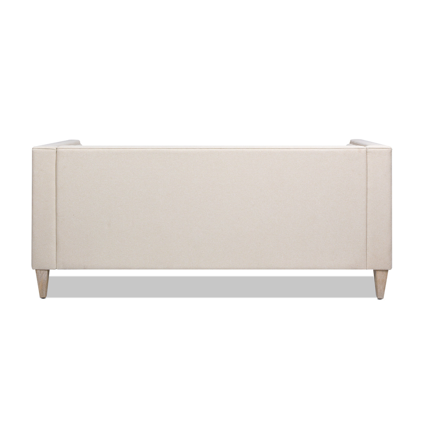 James 74" Modern Tuxedo Sofa, Sky Neutral Beige Polyester