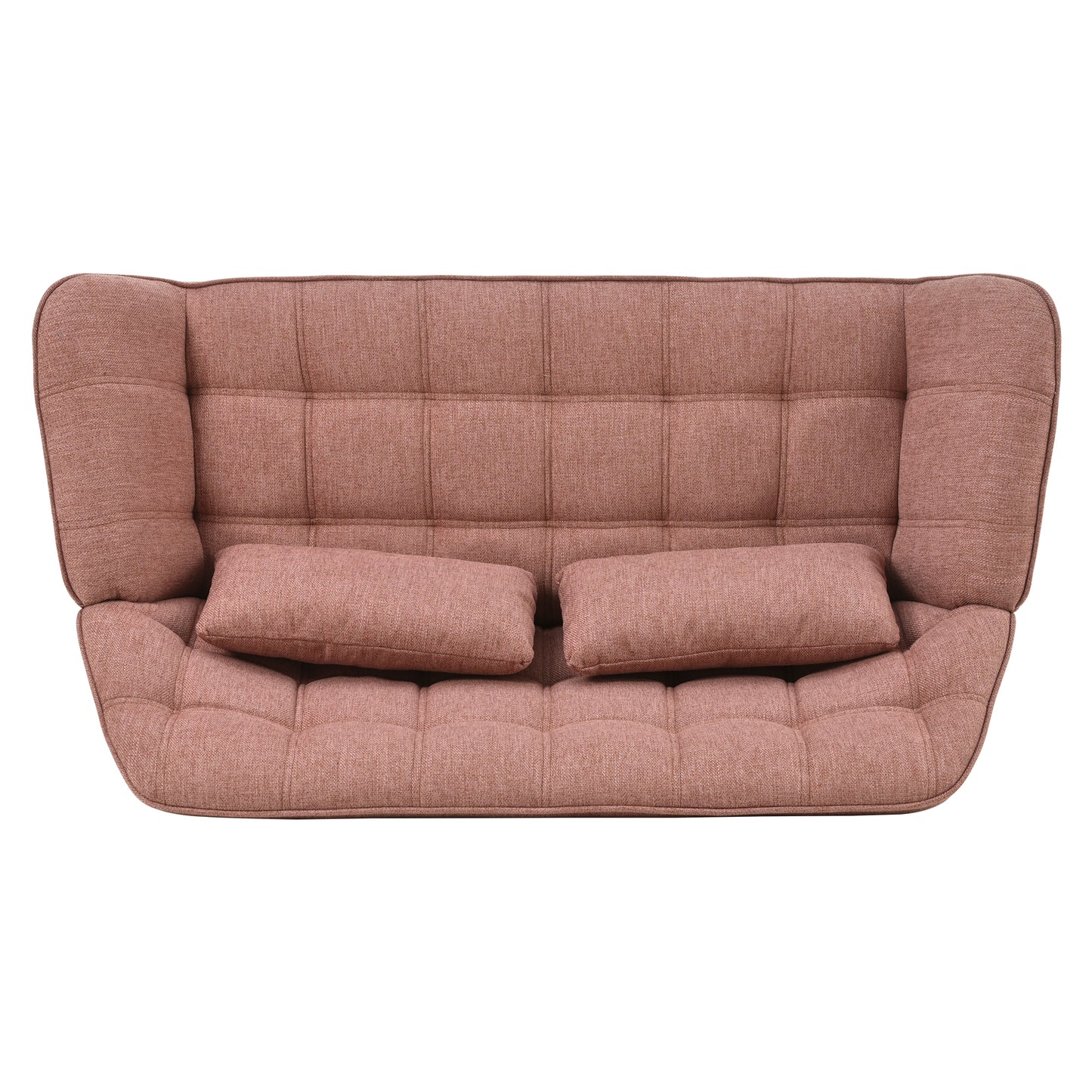 50 "W Love Seat, Comfy Loveseat Sofa with 2 Pillows, Small Couch 2-Seater Sofa for Living Room, Bedroom, Apartment, PINK