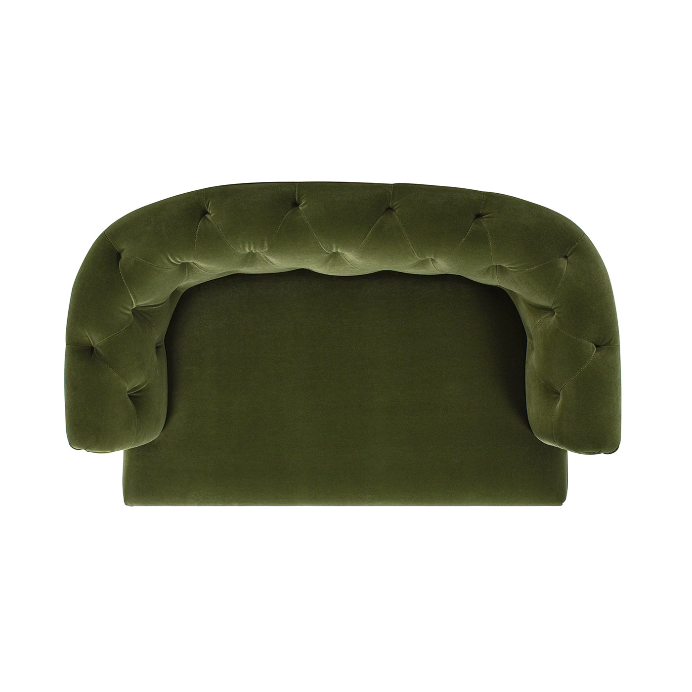 Kiki 36.5" Chesterfield Dog Sofa Bed, Medium, Olive Green Performance Velvet