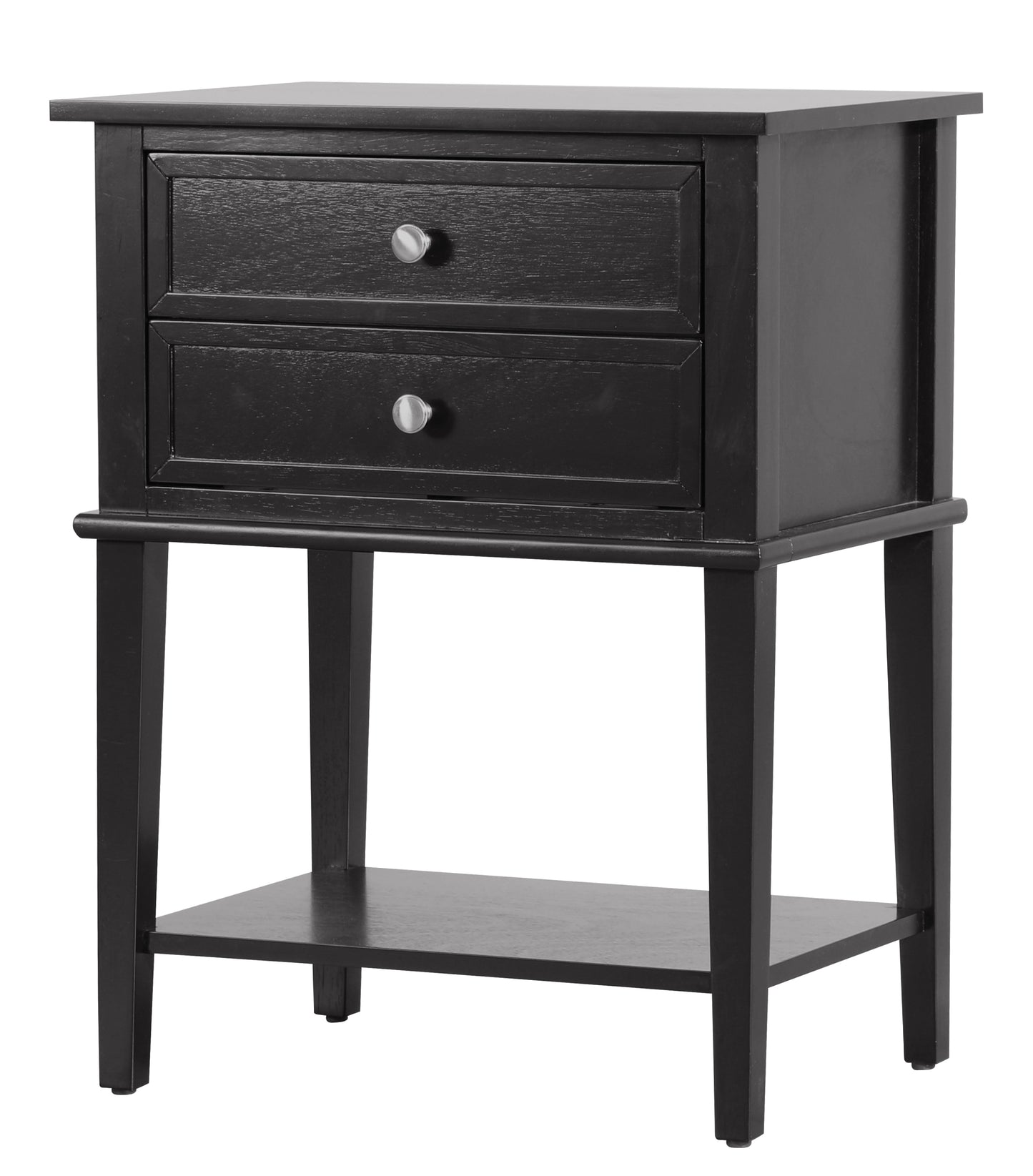 Sleek Black Minimalist Nightstand