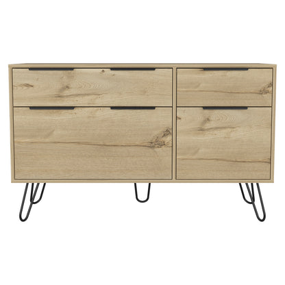 Stowe 4-Drawer Dresser Light Oak