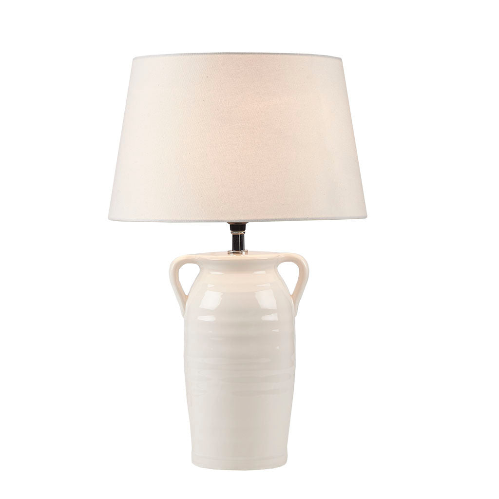 Ceramic Table Lamp with Handles