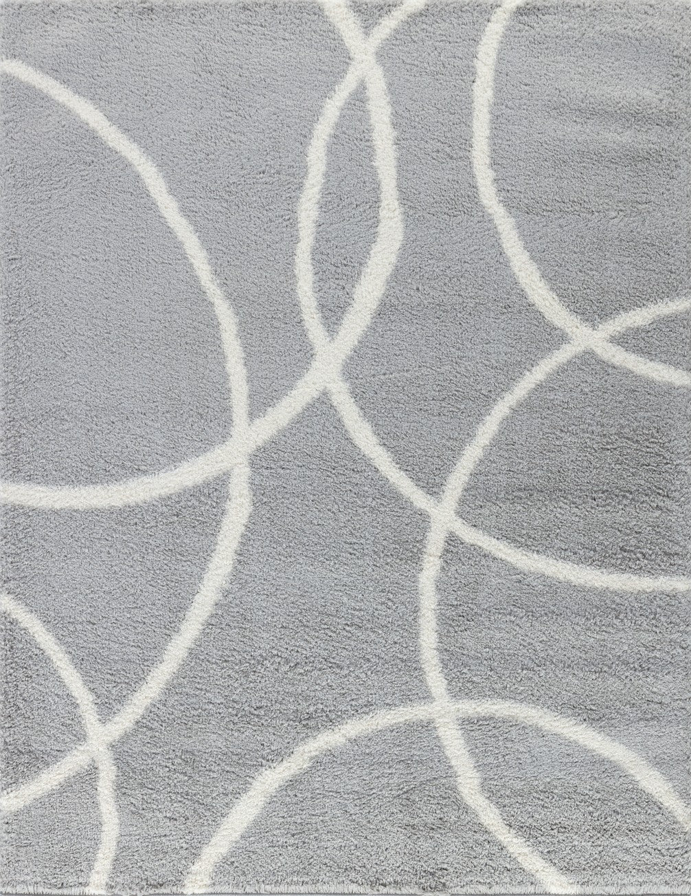 Loft Shag GC_CZY1002 Grey 5 ft. 3 in. x 7 ft. Shaggy Area Rug