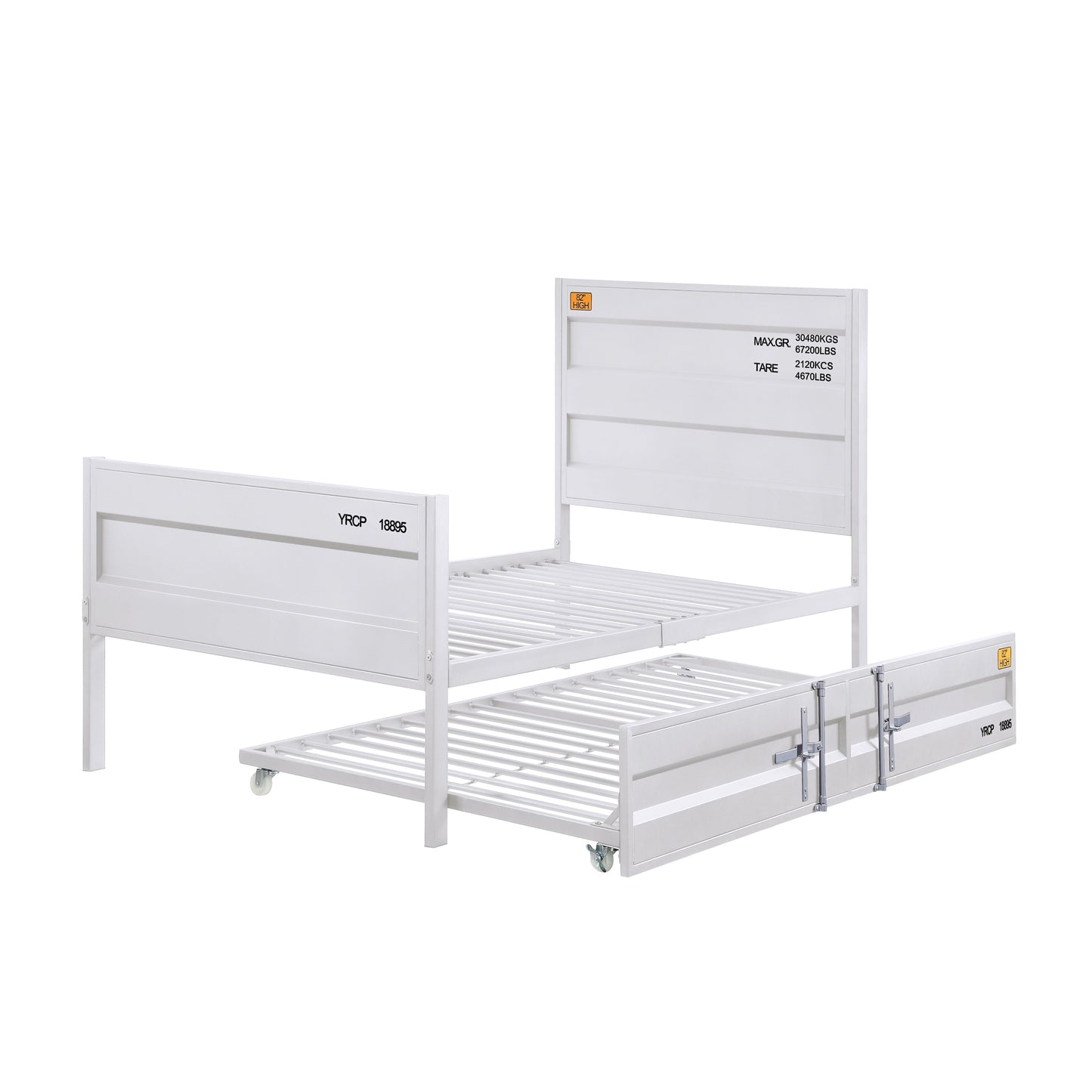 White Twin Platform Bed