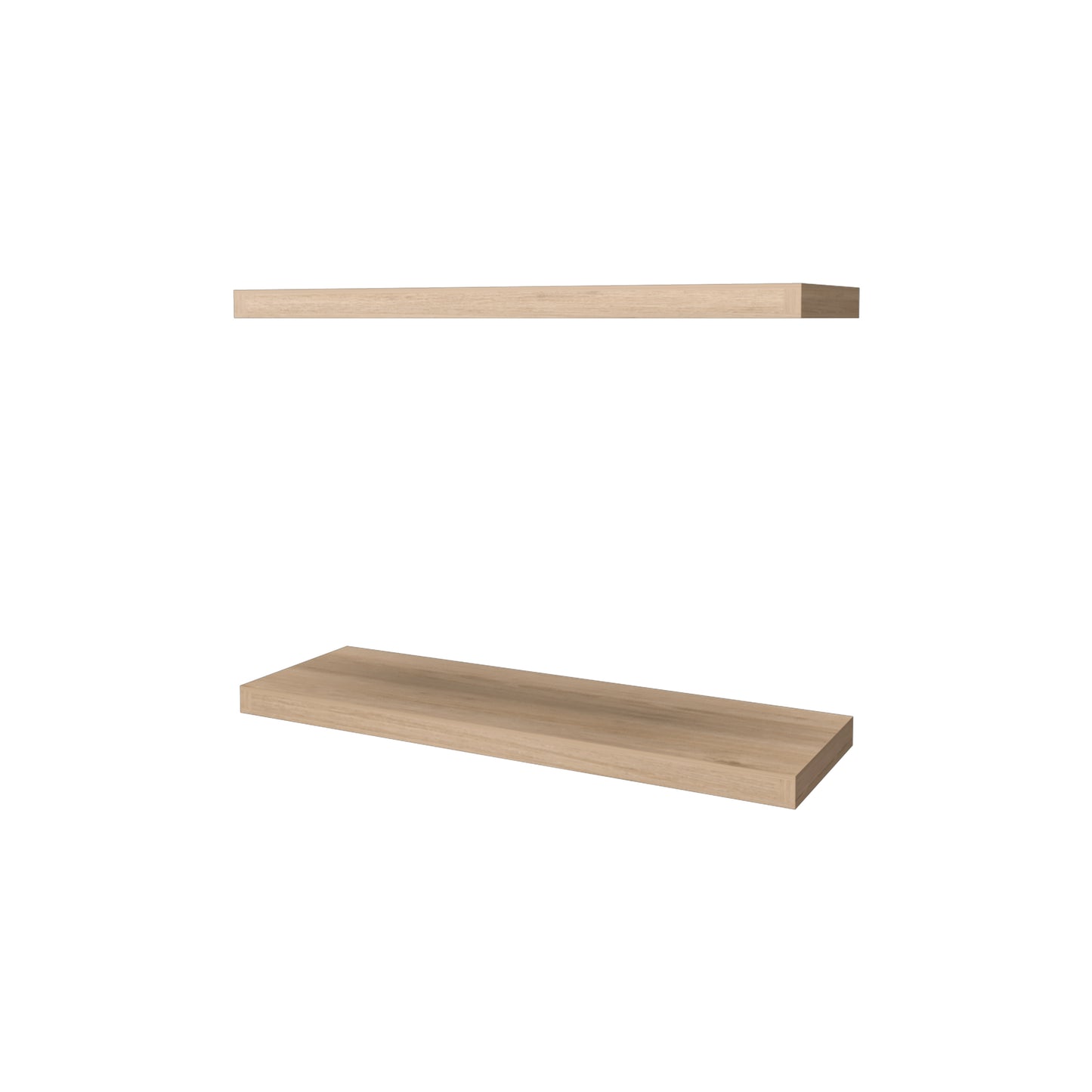 Iva Floating Shelf in Melamine, Light Pine