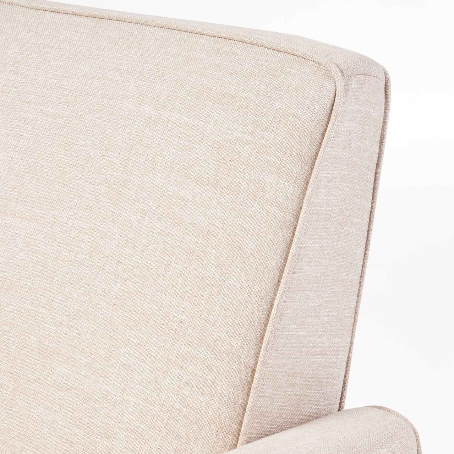 Light Beige Linen Push Back Chair for Elegant Home Décor