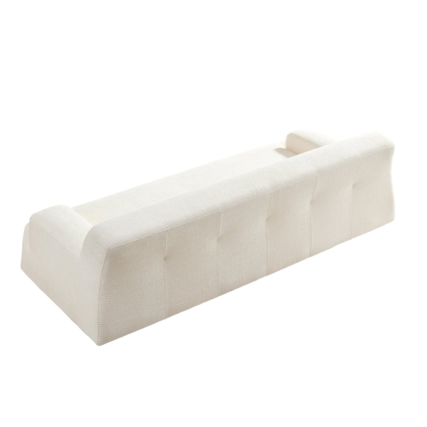 WKS9 White  sofa  , durable fabric, solid wood frame, high density sponge filler