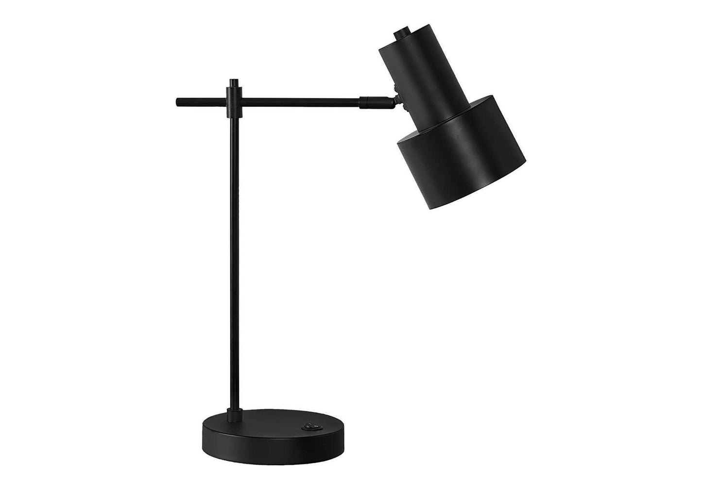 Lighting, 21"h, Table Lamp, Usb Port Included, Black Metal, Black Shade, Modern