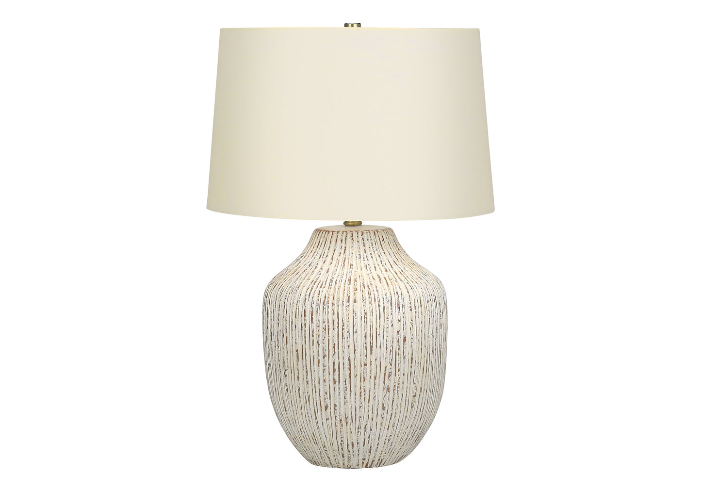 Lighting, 26"h, Table Lamp, Cream Ceramic, Ivory / Cream Shade, Transitional