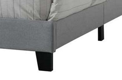 Venacha Gray Fabric Queen Bed