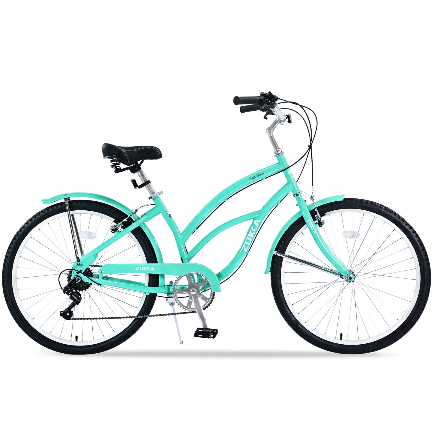 7 Speed Bicycles,  Multiple Colors 26'Inch  Beach Cruiser Bike