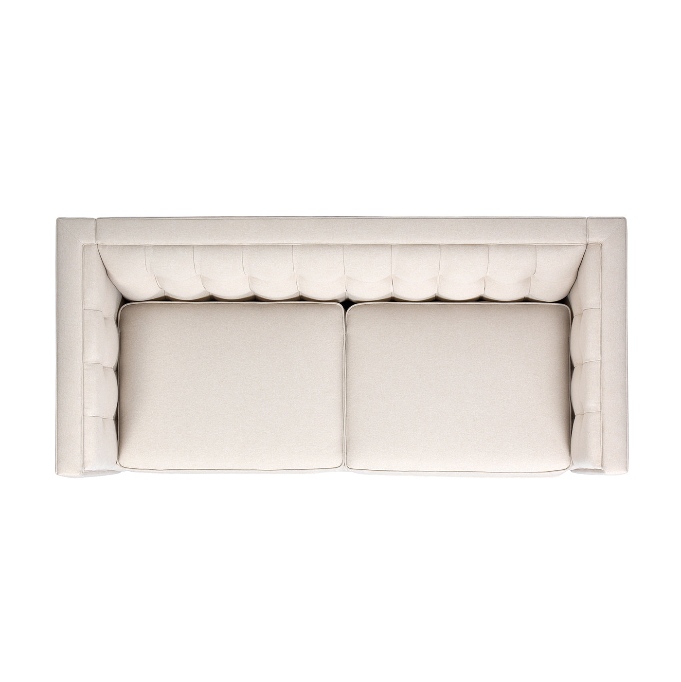 James 74" Modern Tuxedo Sofa, Sky Neutral Beige Polyester