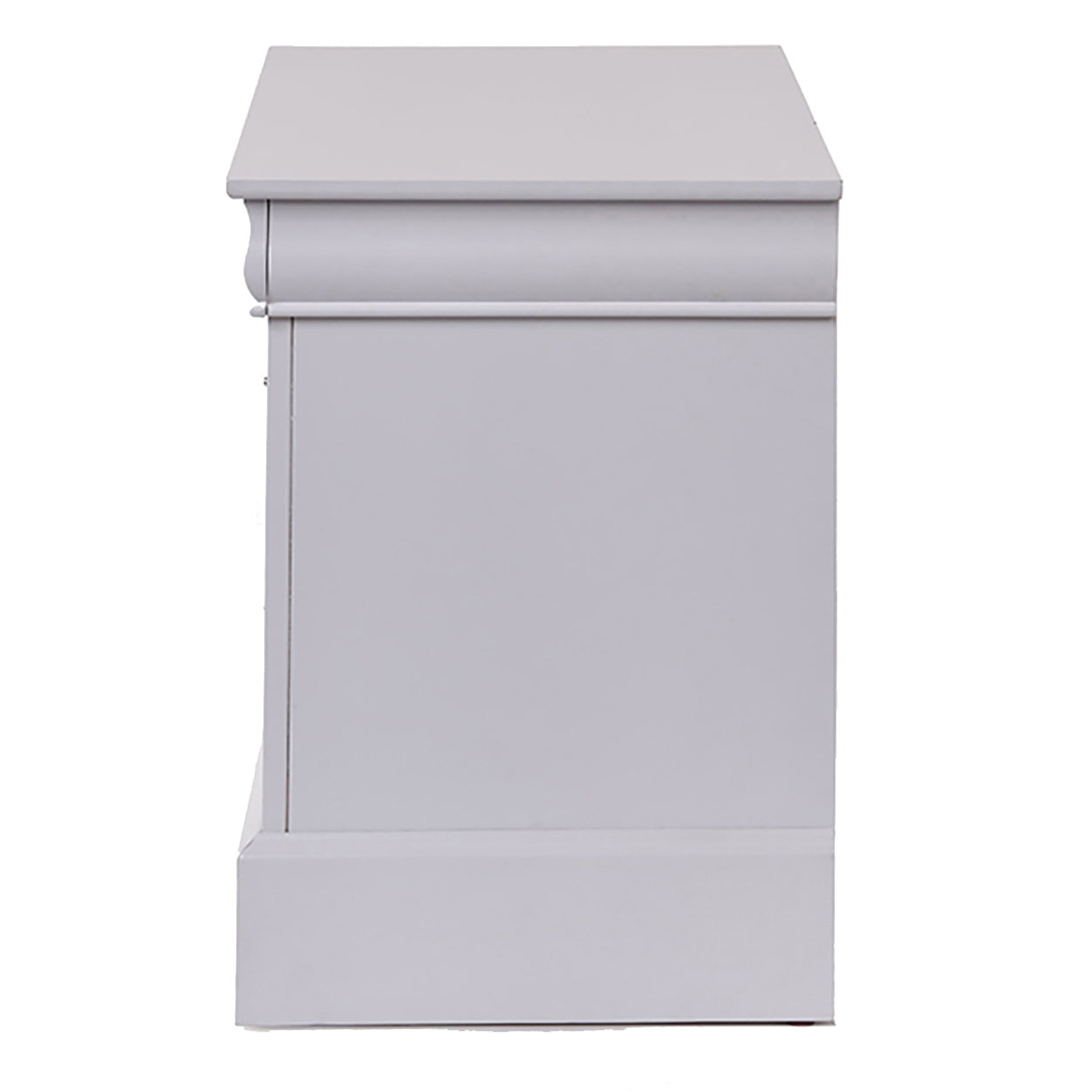 White 2-Drawer Nightstand