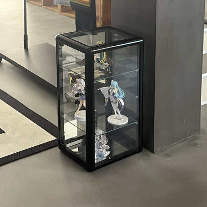 Tempered Glass Counter Top Display Showcase with Sliding Glass Door and Lock,Standard Aluminum Framing with Sliding Glass Door and Lock-display cabinet