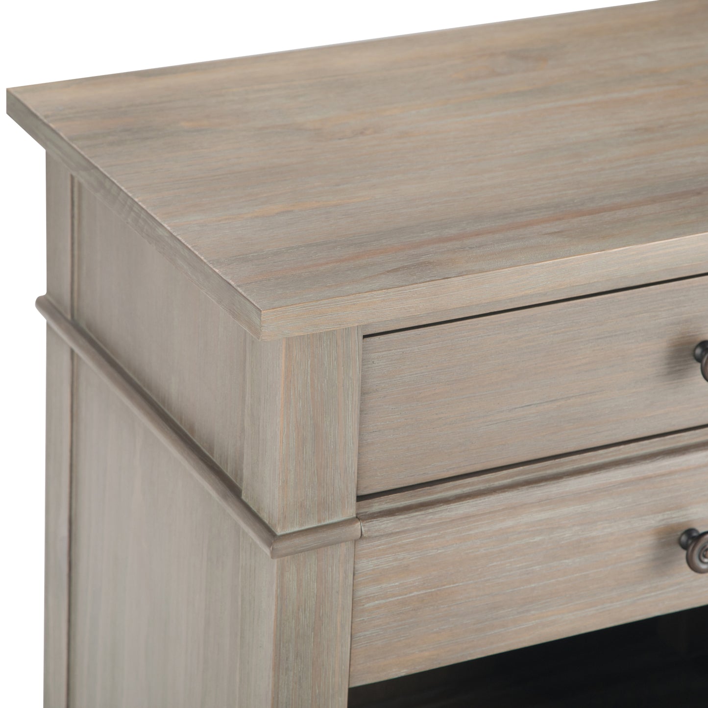 Carlton - Bedside Table - Distressed Grey