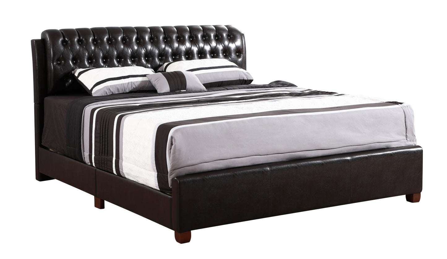 Glory Furniture Marilla G1550C-KB-UP King  Bed , DARK BROWN
