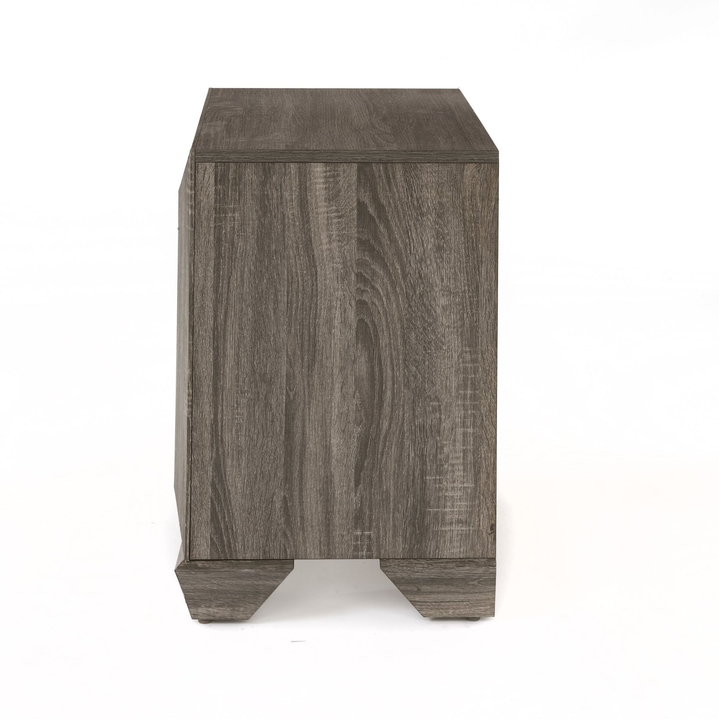 Lyndon Weathered Gray Grain Finish Nightstand