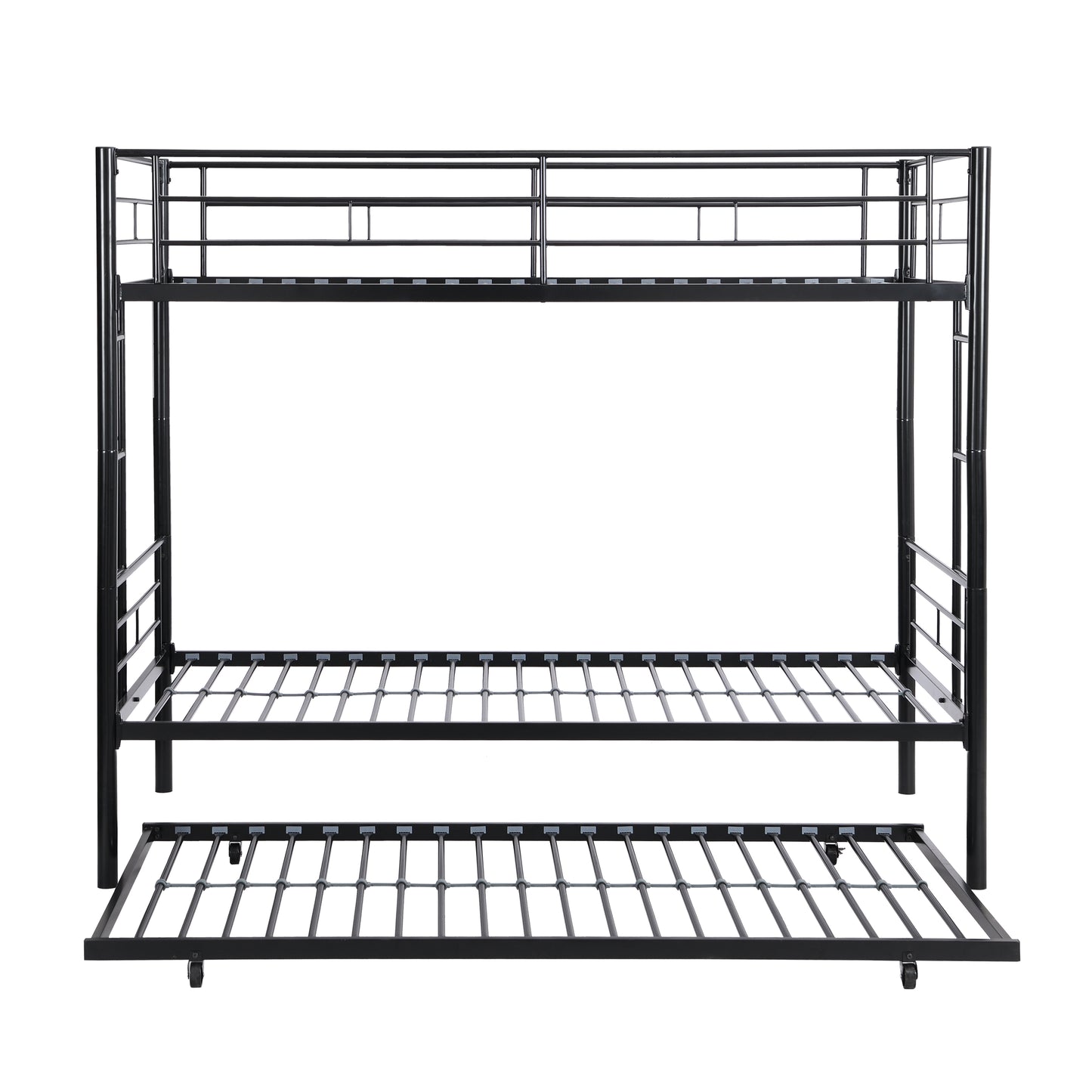 METAL Bunk Bed with trundle  Black