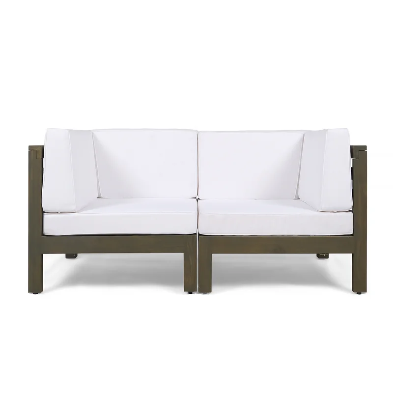 OANA 2-Piece LOVE SEAT SET, WHITE