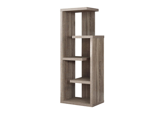 Bookshelf, Bookcase, Etagere, 4 Tier, 48"h, Office, Bedroom, Brown Laminate, Contemporary, Modern