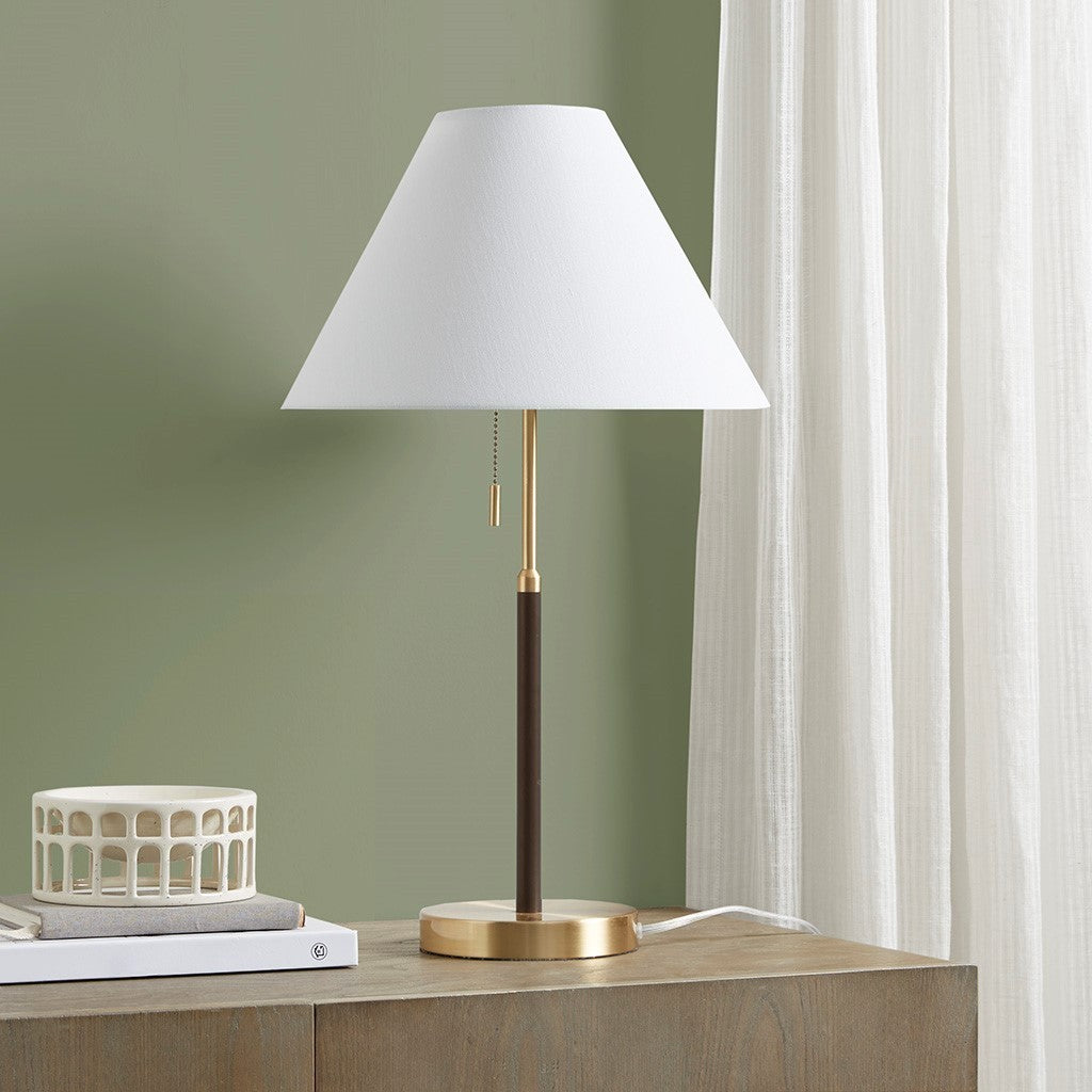 Two Tone Pull-chain Table Lamp