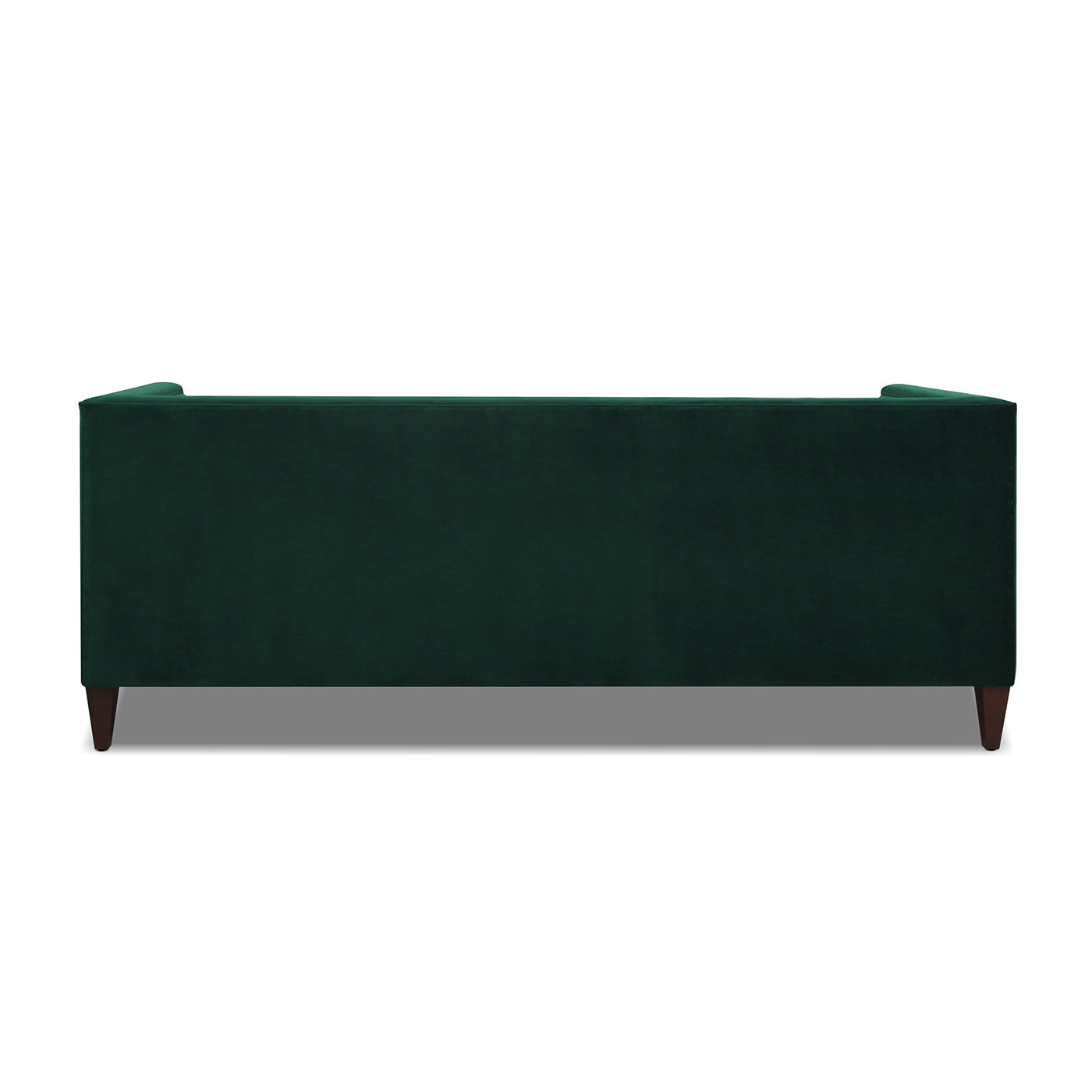 Jack 84" Modern Tuxedo Tufted Sofa, Evergreen Velvet