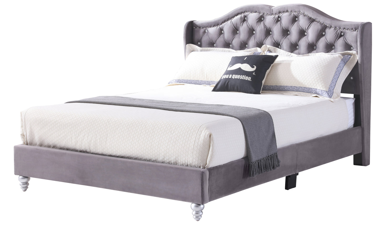 Stylish Transitional Full Upholstered Bed