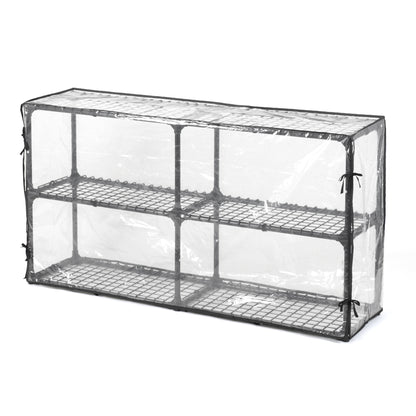 3-SHELF WIRE RACK WITH COVER(2PACK)