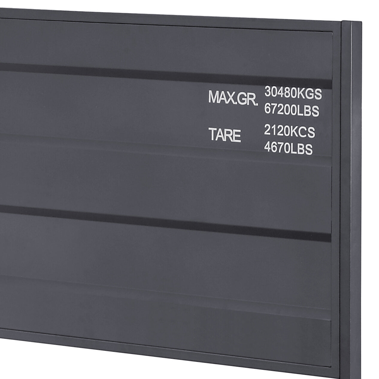 Gunmetal Full Platform Bed