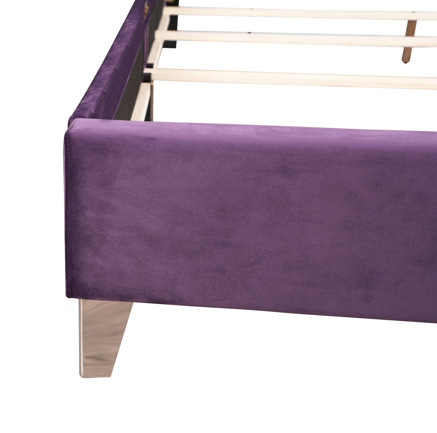 Tranquil Purple Queen Bed With Storage