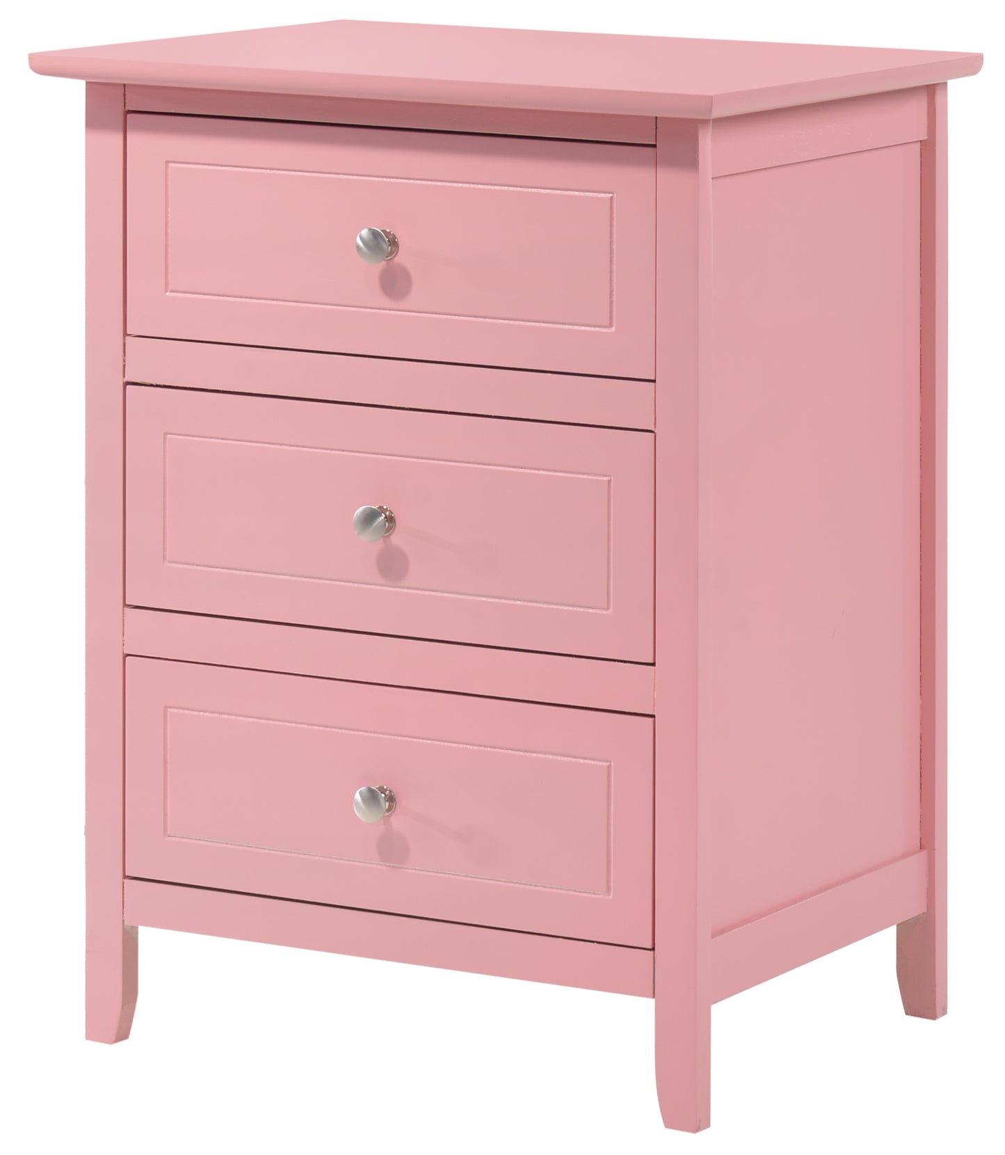 Charming Contemporary Pink Nightstand