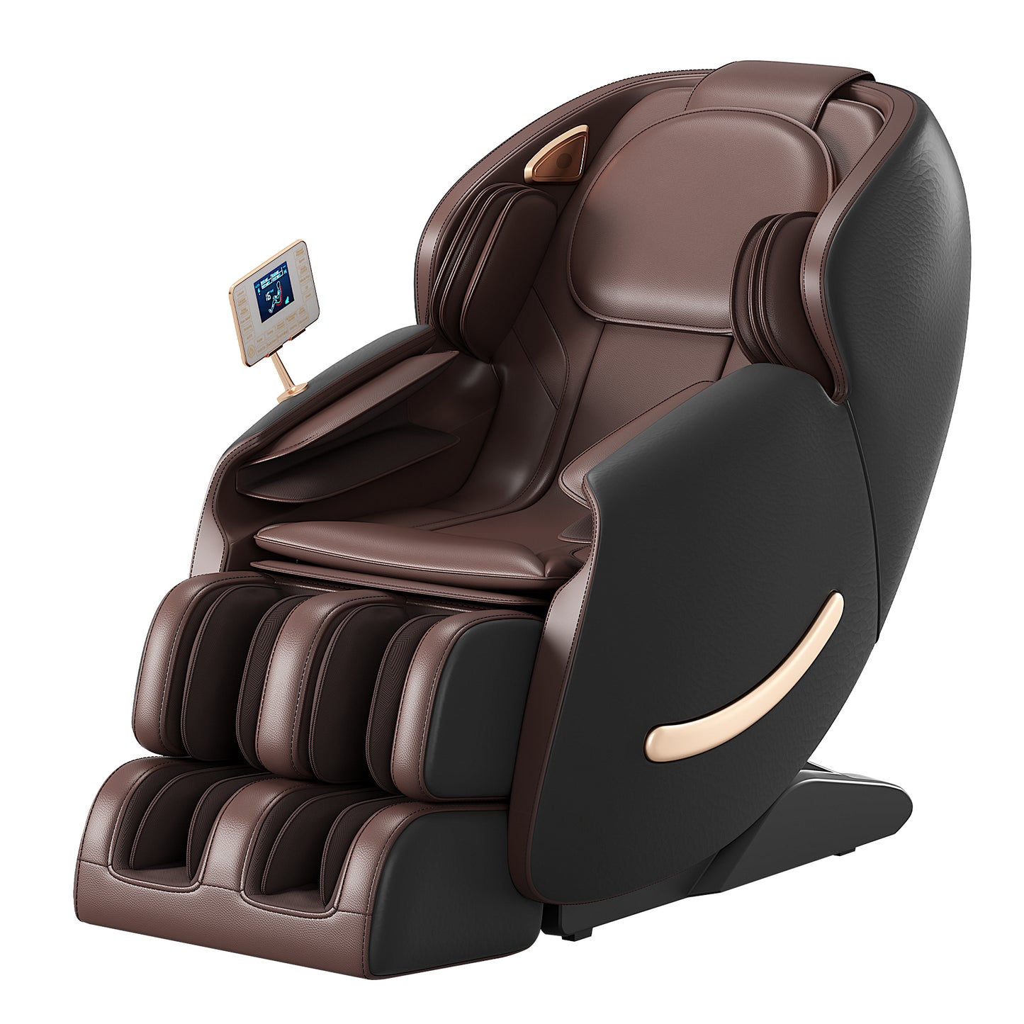 Deluxe Massage Chair, Full Body Zero Gravity Recliner with AI Voice Control, SL Track, Bluetooth, Foot Rollers, Airbags, Heating (Black)