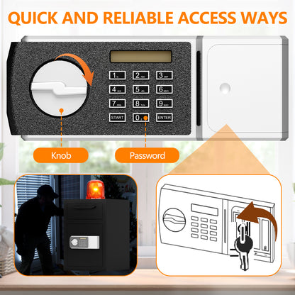 Digital Depository Safe Made of Carbon Steel Electronic Code Lock Depository Safe with Deposit Slot Depository Box for Home Hotel Restaurant and Office