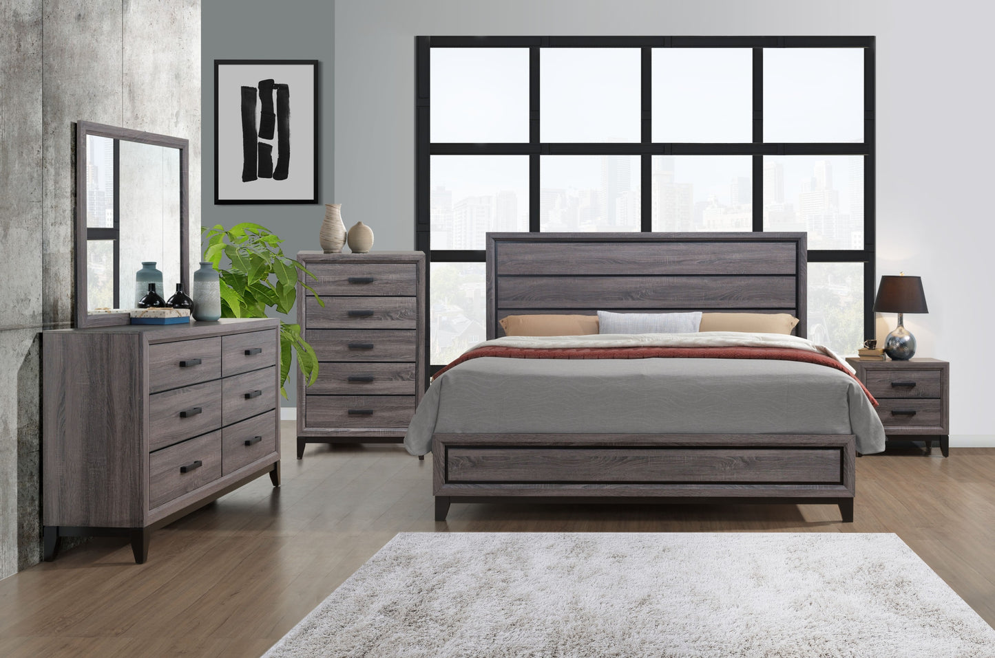 MIRAGE FOIL GREY DRESSER