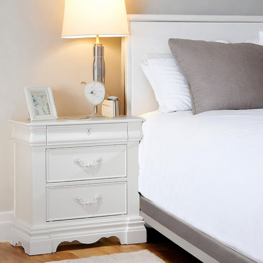 Estrella White Finish Nightstand
