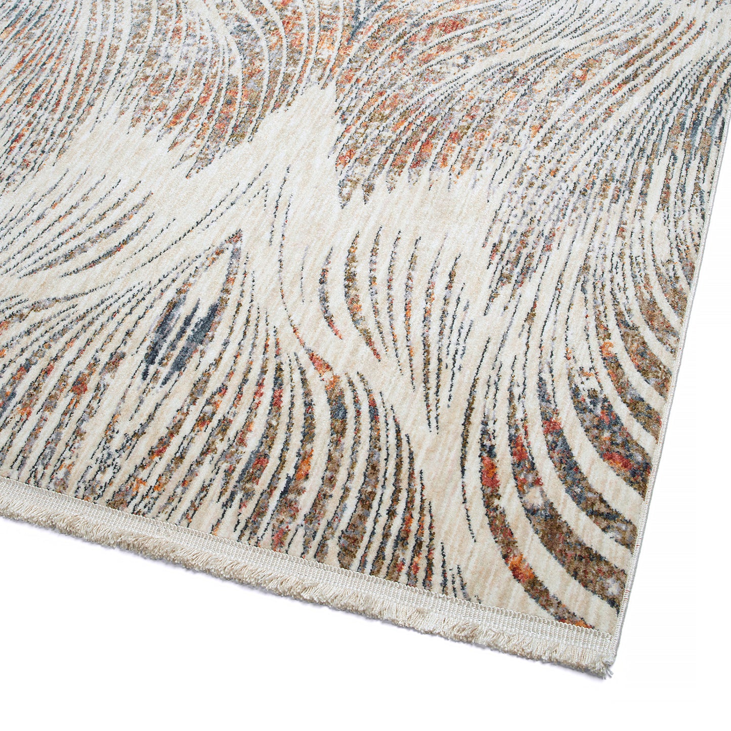 Modern, Abstract, Cut Pile 5'3" x 7'3" Rectangle Area Rug